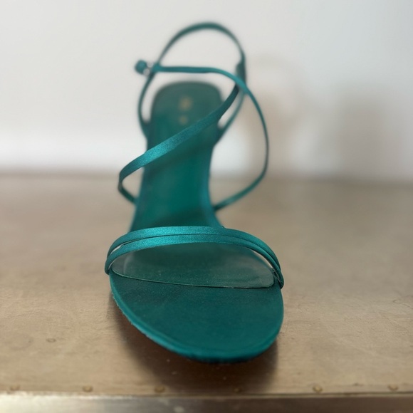 Zara Teal Strappy Heels - Picture 3 of 3